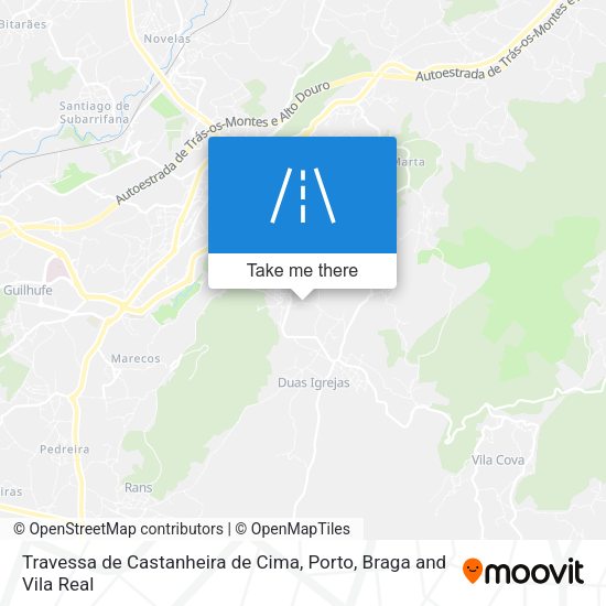 Travessa de Castanheira de Cima map