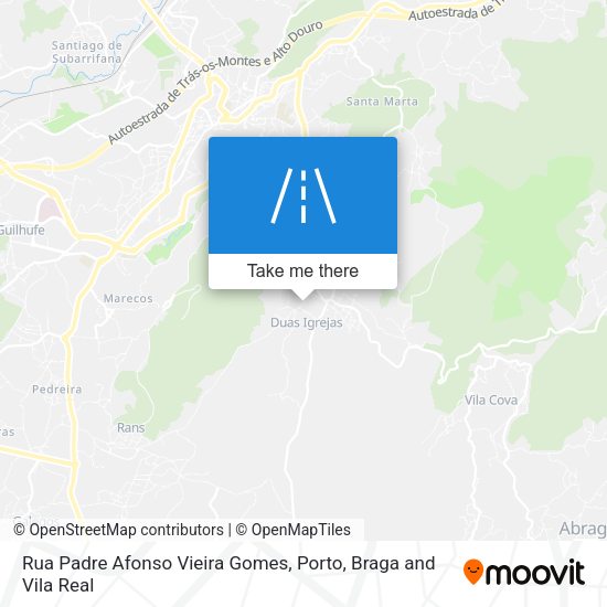 Rua Padre Afonso Vieira Gomes map