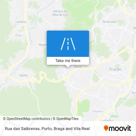 Rua das Saibreiras map