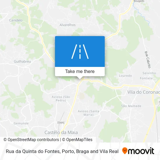 Rua da Quinta do Fontes map