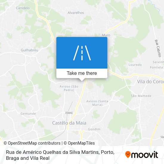 Rua de Américo Quelhas da Silva Martins mapa