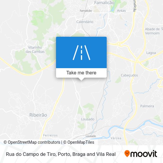 Rua do Campo de Tiro mapa