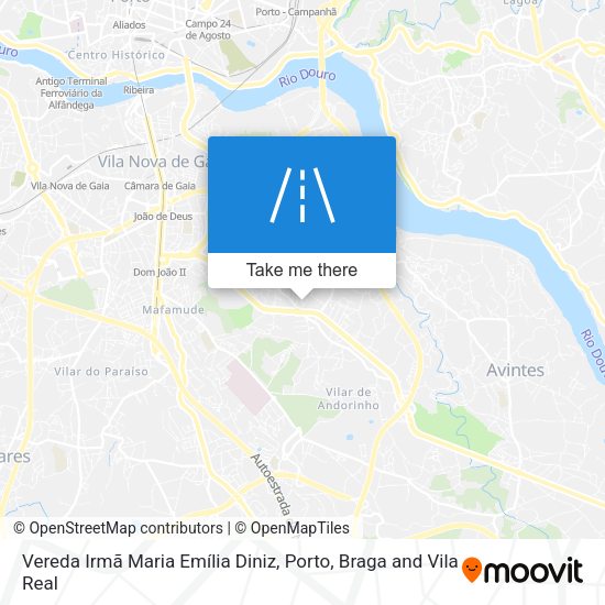 Vereda Irmã Maria Emília Diniz mapa