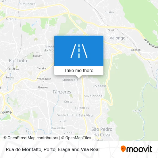 Rua de Montalto map