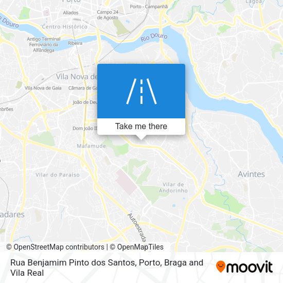Rua Benjamim Pinto dos Santos mapa
