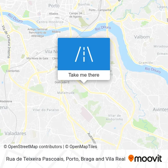 Rua de Teixeira Pascoais map