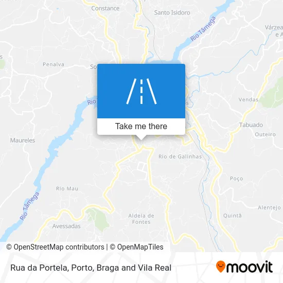 Rua da Portela map