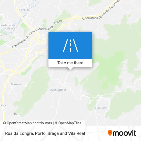 Rua da Longra map