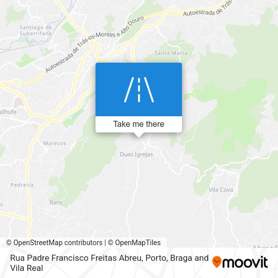 Rua Padre Francisco Freitas Abreu mapa