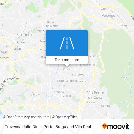 Travessa Júlio Dinis mapa