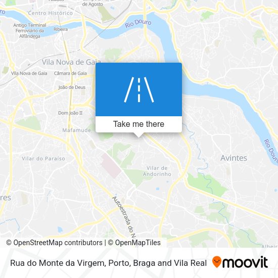 Rua do Monte da Virgem mapa