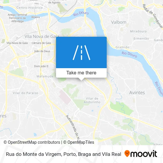 Rua do Monte da Virgem map