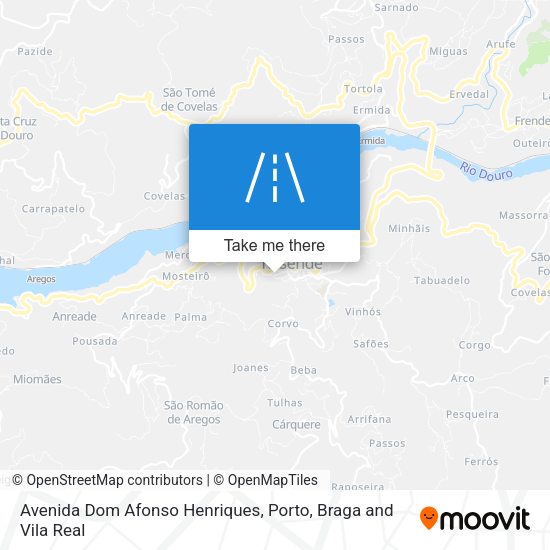 Avenida Dom Afonso Henriques mapa