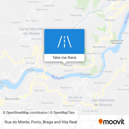 Rua do Monte mapa