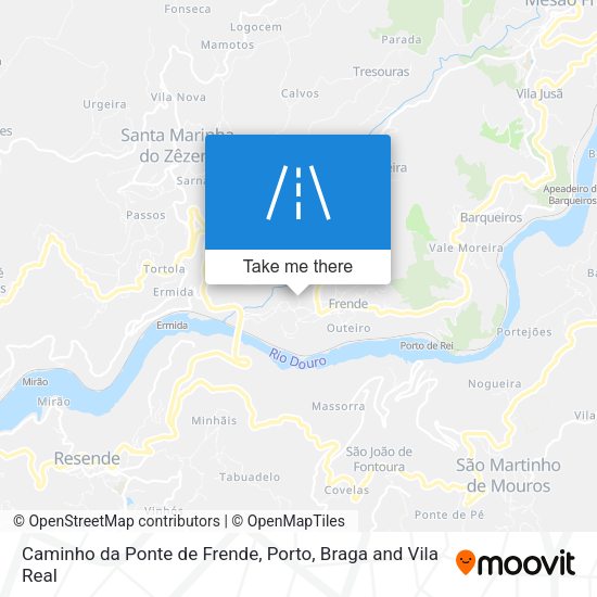 Caminho da Ponte de Frende map