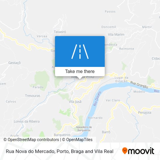 Rua Nova do Mercado mapa