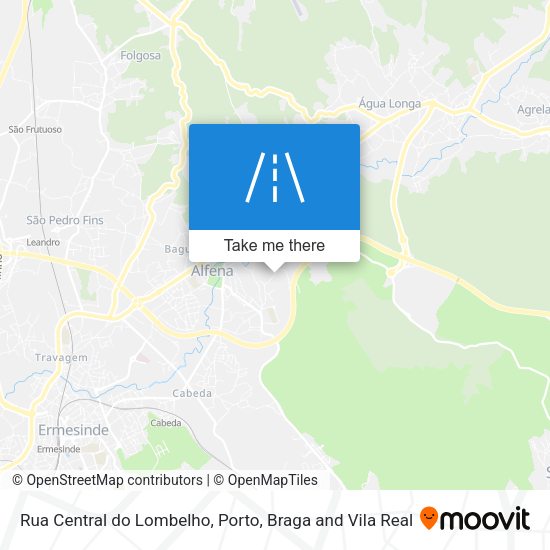 Rua Central do Lombelho map