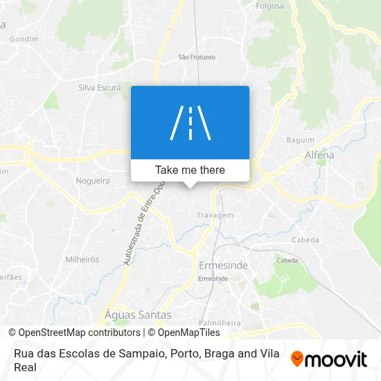 Rua das Escolas de Sampaio map