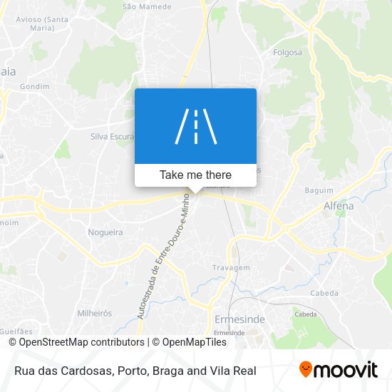 Rua das Cardosas map