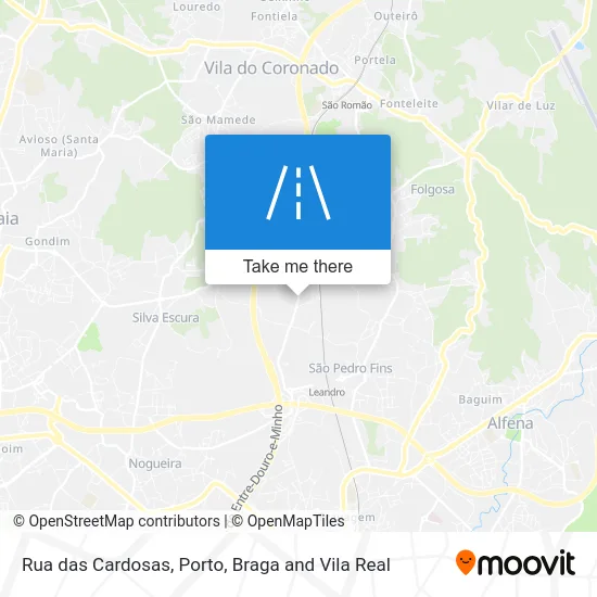 Rua das Cardosas map