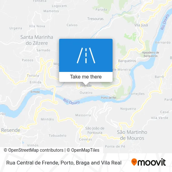 Rua Central de Frende map