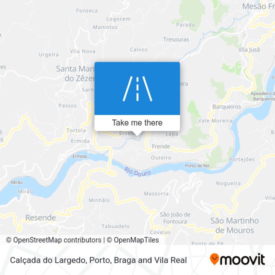 Calçada do Largedo mapa