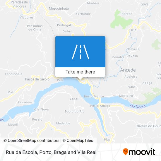 Rua da Escola mapa