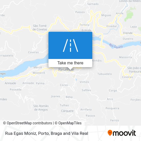 Rua Egas Moniz mapa