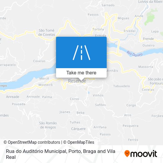 Rua do Auditório Municipal mapa