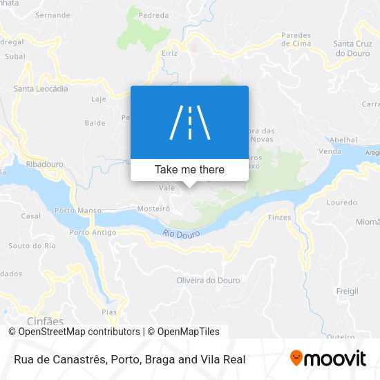 Rua de Canastrês mapa