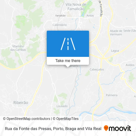 Rua da Fonte das Presas map