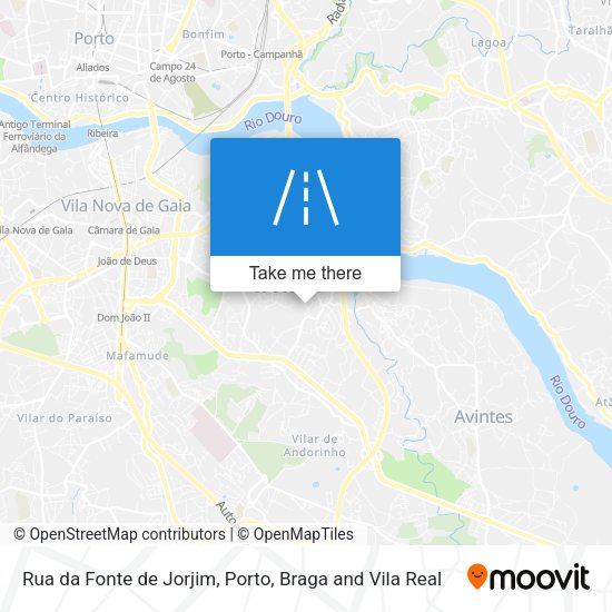 Rua da Fonte de Jorjim mapa