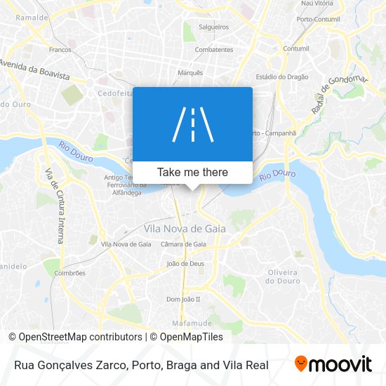 Rua Gonçalves Zarco mapa