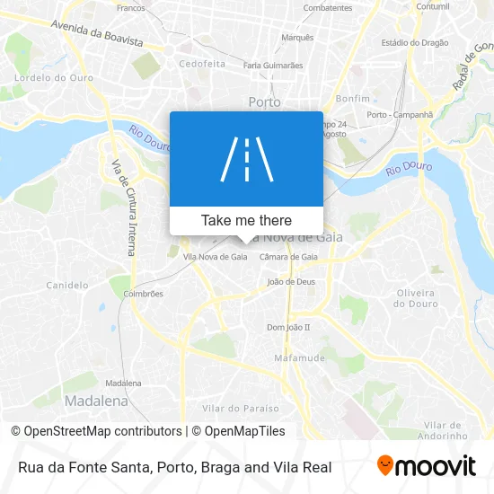 Rua da Fonte Santa map
