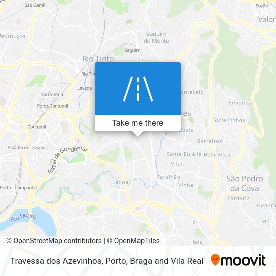 Travessa dos Azevinhos mapa