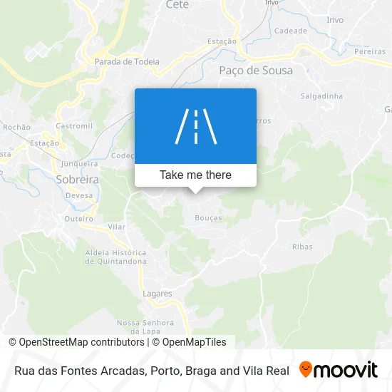 Rua das Fontes Arcadas map