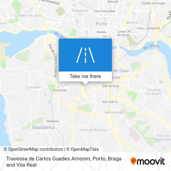 Travessa de Carlos Guedes Amorim mapa