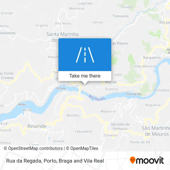 Rua da Regada map