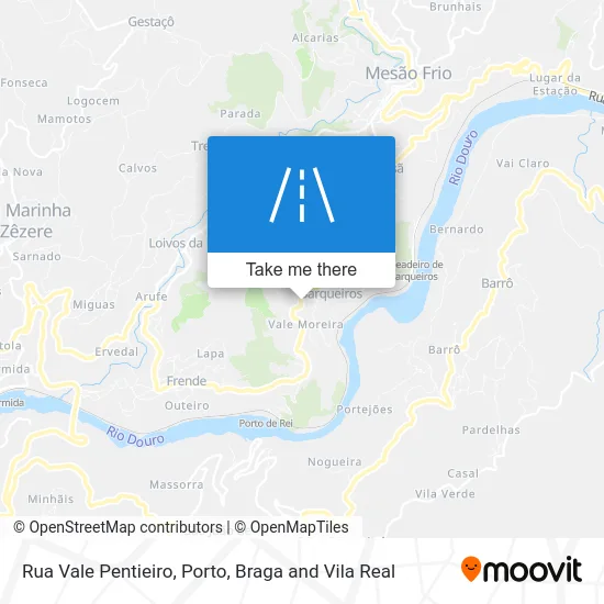Rua Vale Pentieiro map