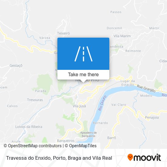 Travessa do Enxido mapa