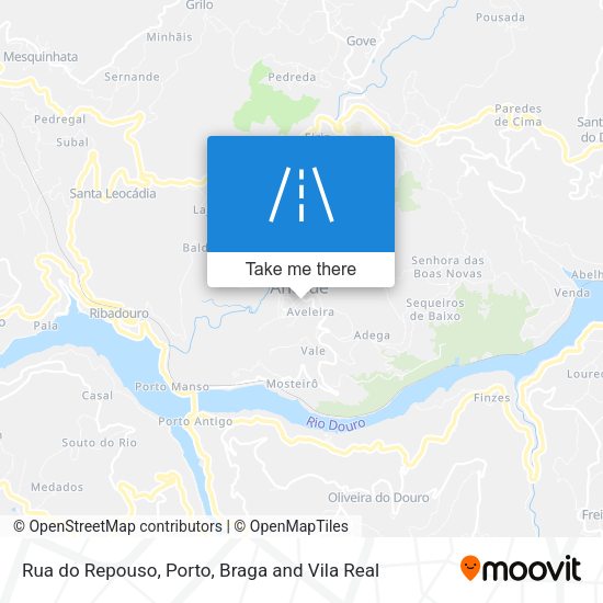 Rua do Repouso mapa