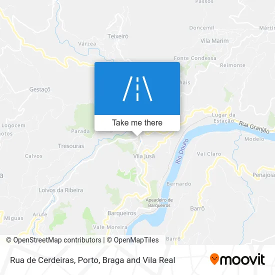 Rua de Cerdeiras map