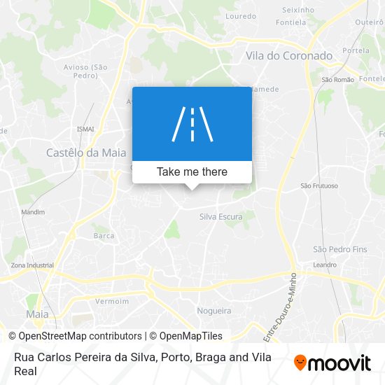 Rua Carlos Pereira da Silva mapa