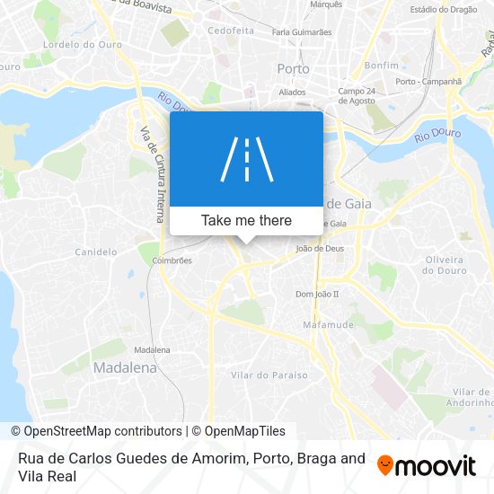 Rua de Carlos Guedes de Amorim mapa