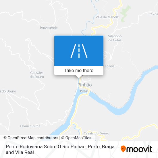 Ponte Rodoviária Sobre O Rio Pinhão map