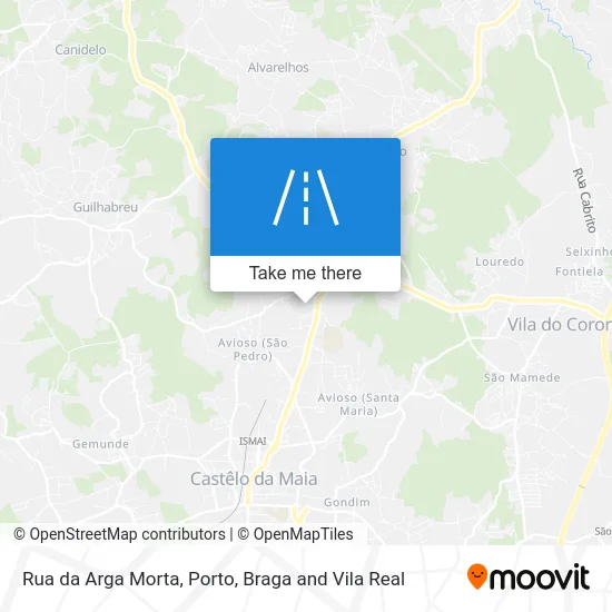 Rua da Arga Morta map