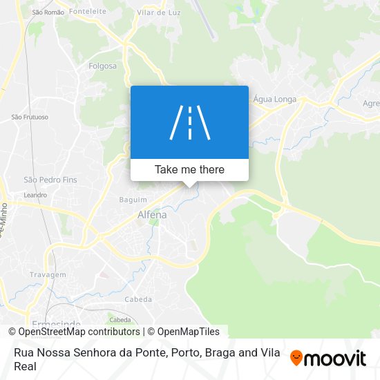 Rua Nossa Senhora da Ponte mapa
