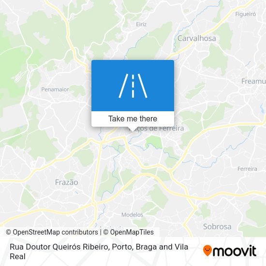 Rua Doutor Queirós Ribeiro mapa