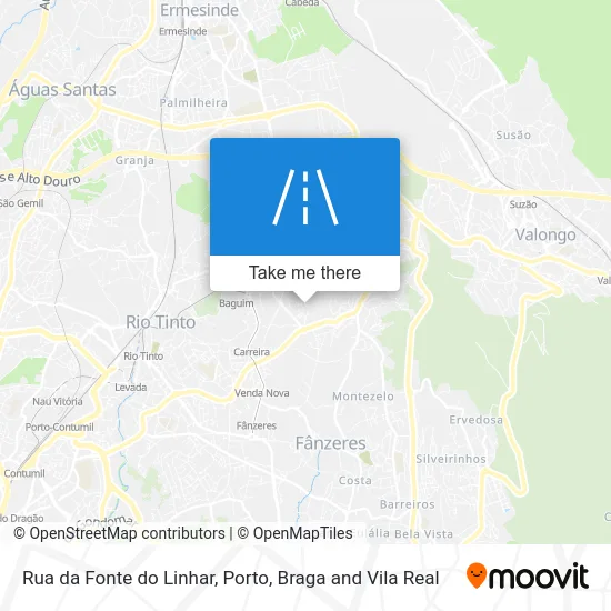 Rua da Fonte do Linhar map