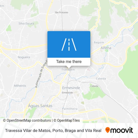 Travessa Vilar de Matos mapa